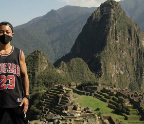 Jesse Katayama en Machu Picchu